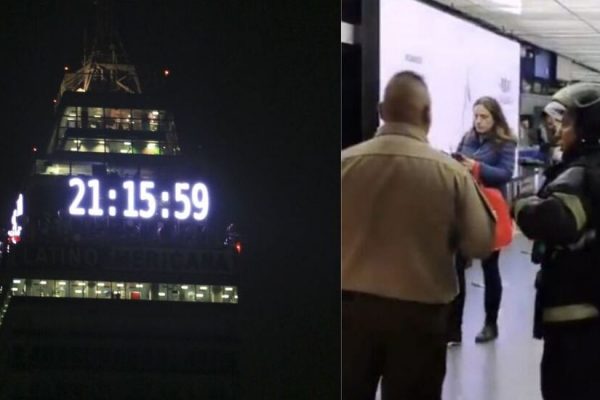 Atrapadas por lo menos 12 personas en la Torre Latinoamericana en el DF