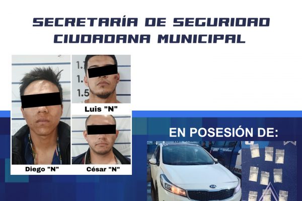 Policía Municipal asegura vehículo involucrado en probable hecho delictivo