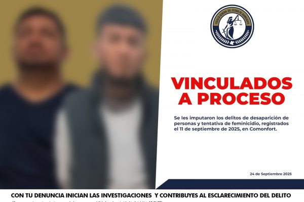 Dos sujetos fueron encarcelados tras investigación de la Fiscalía
