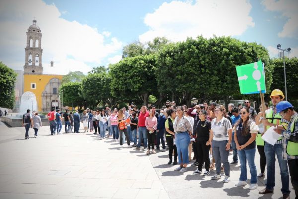 De manera responsable, irapuatenses participan en el simulacro nacional