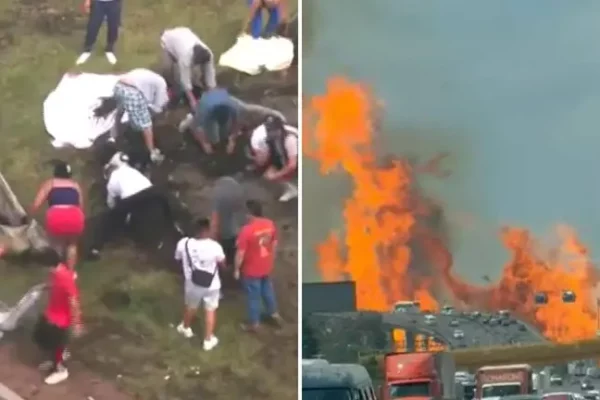 Familias se solidarizan con familiares de víctimas de explosión